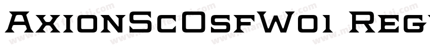 AxionScOsfW01 Regular字体转换